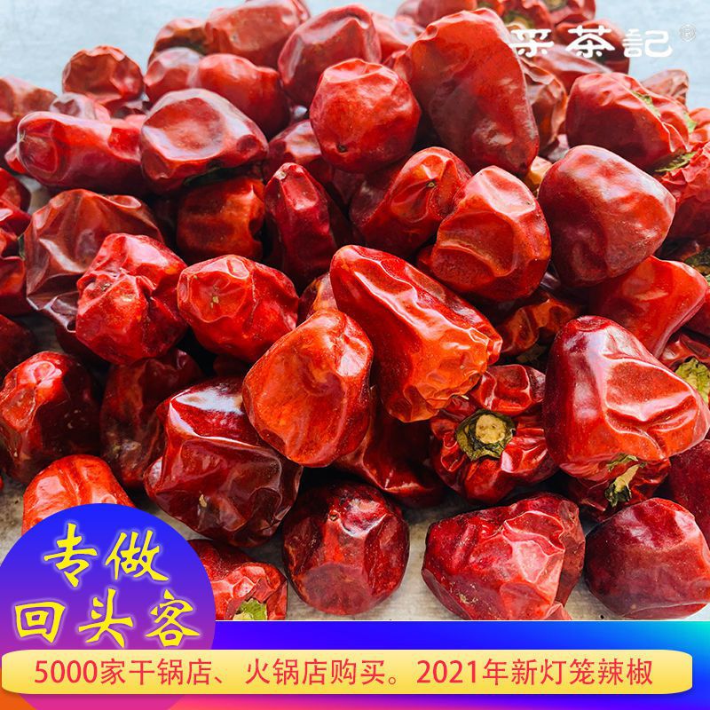 灯笼椒四川特香微辣中辣香辣灯笼干辣椒珠子椒圆子椒红灯笼辣批发