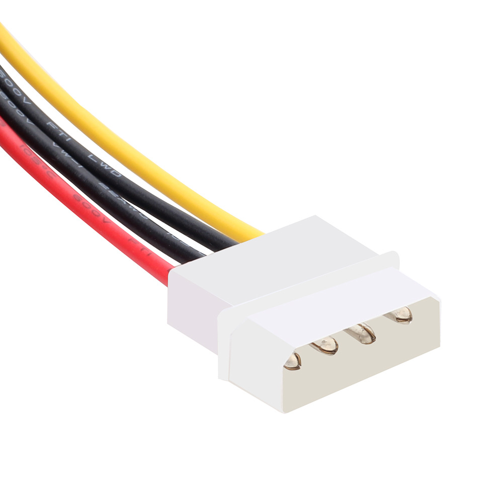 sata电源线 大4p公转sata15p弯头弹片 纯铜ide转sata串口电源线