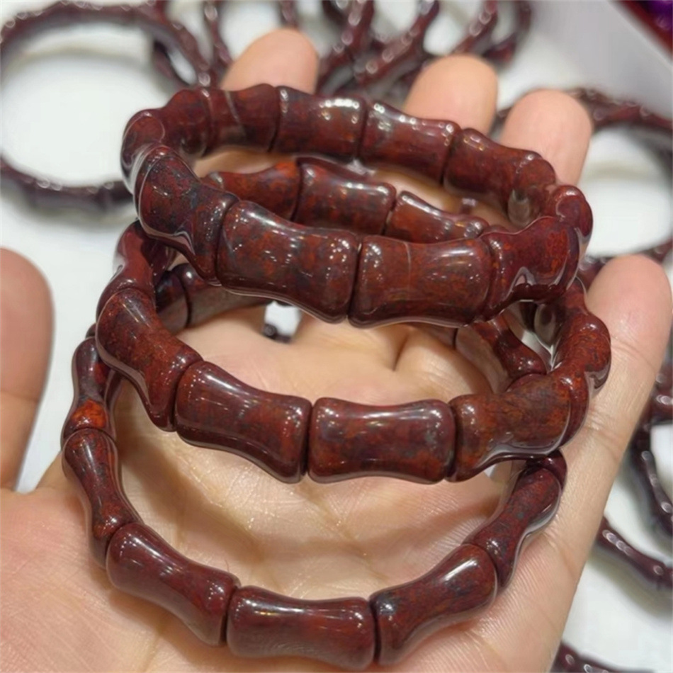 陨石红伊丁手链鸡血石红伊丁手牌手串陨石手链直播供货批发-阿里巴巴