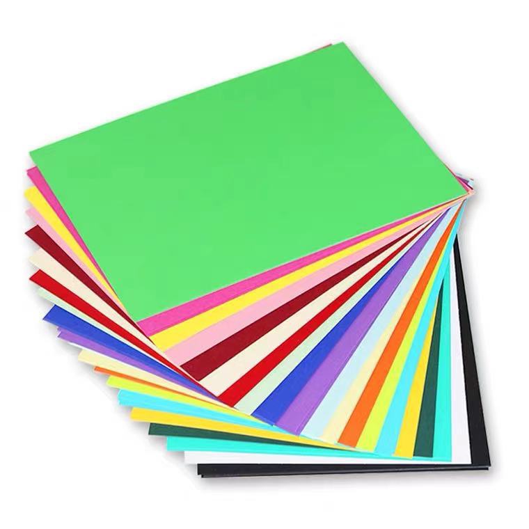 a3大小彩纸儿童幼儿园手工diy折纸 彩色a4打印复印纸 70g卡纸混色