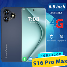 新款跨境手机热销款S16 Pro Max 真4G 3+36 6.8超大屏幕厂家直销