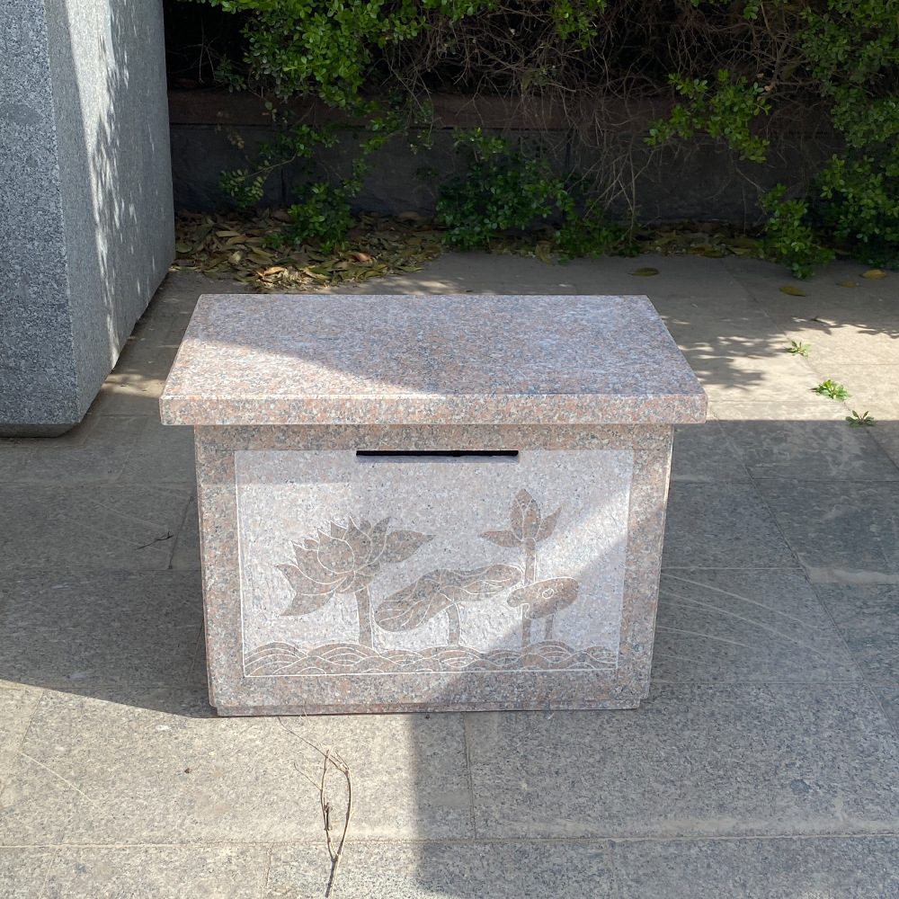 石材厂家 石雕爱心箱意见投递箱花箱 一件代发寺庙装饰摆件可定制