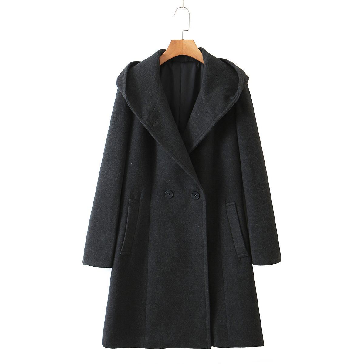 袖口毛呢子外套