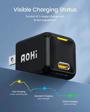 Aohi奥海充电器苹果PD充电头氮化镓Gan30W快充兼容27W适用于苹果