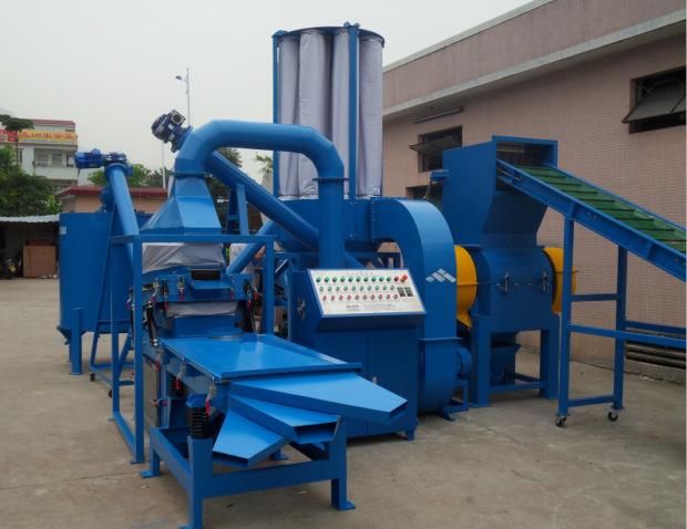 新款全自动铜米机废电缆电线粉碎静电分离提取机全套铜米机生产线