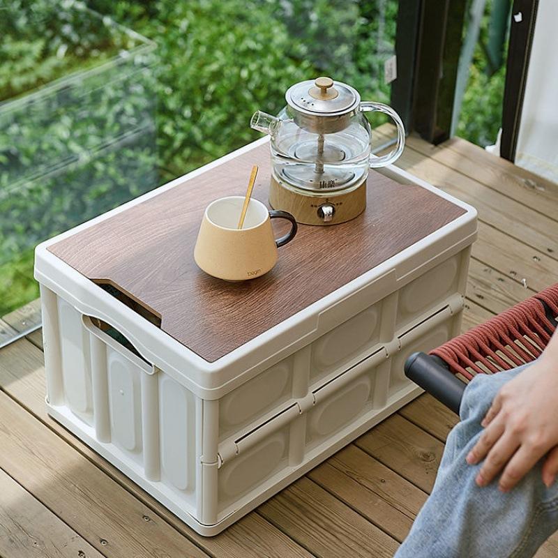 露营箱户外收纳箱可折叠野营整理箱车载后备箱置物箱韩系储物箱