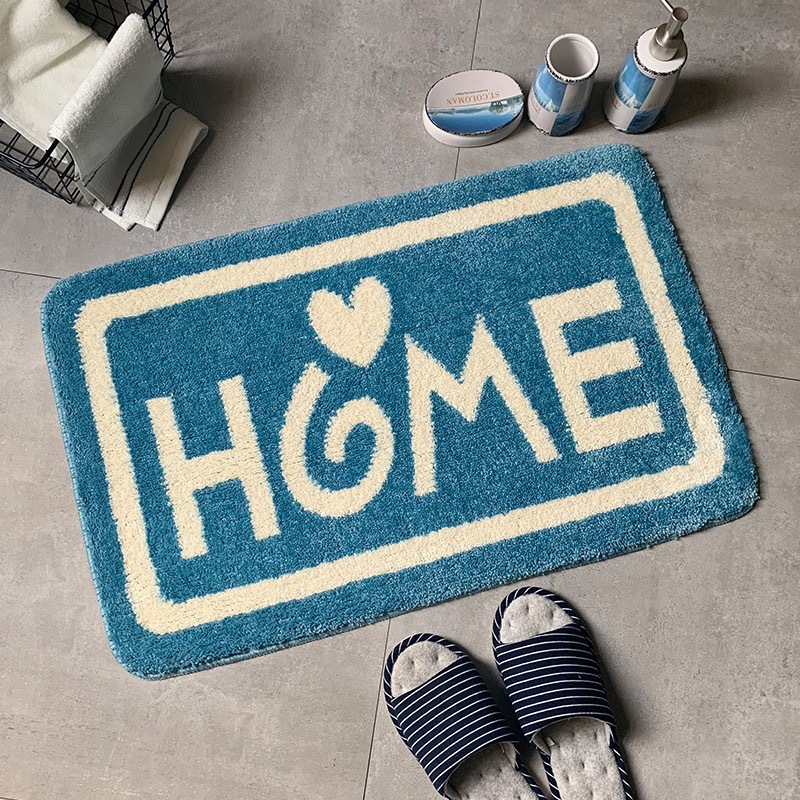 Factory Direct Sales Foreign Trade Wholesale Cross-Border Home Ground Mat Door Mat Absorbent Bathroom Thickening Bathroom Anti-Slip Mats