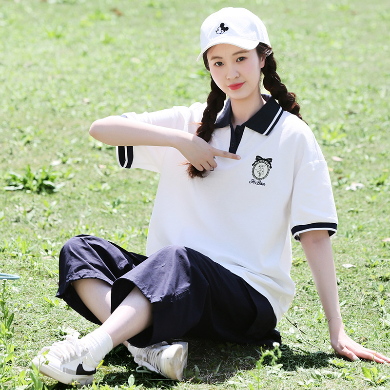 24201初中生夏季套装少女夏装高中生时尚女孩青少年女装学生搭配