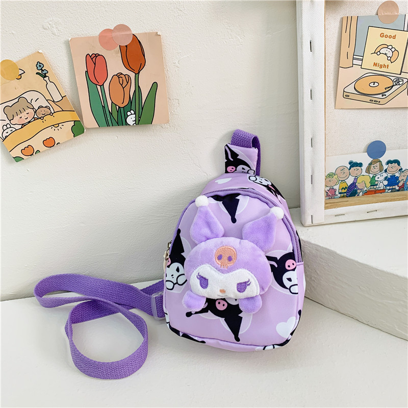 Cartoon Carai Children's Bag Melody Clow M Chest Bag Kindergarten Baby Girl Super Light Schoolbag Messenger Bag