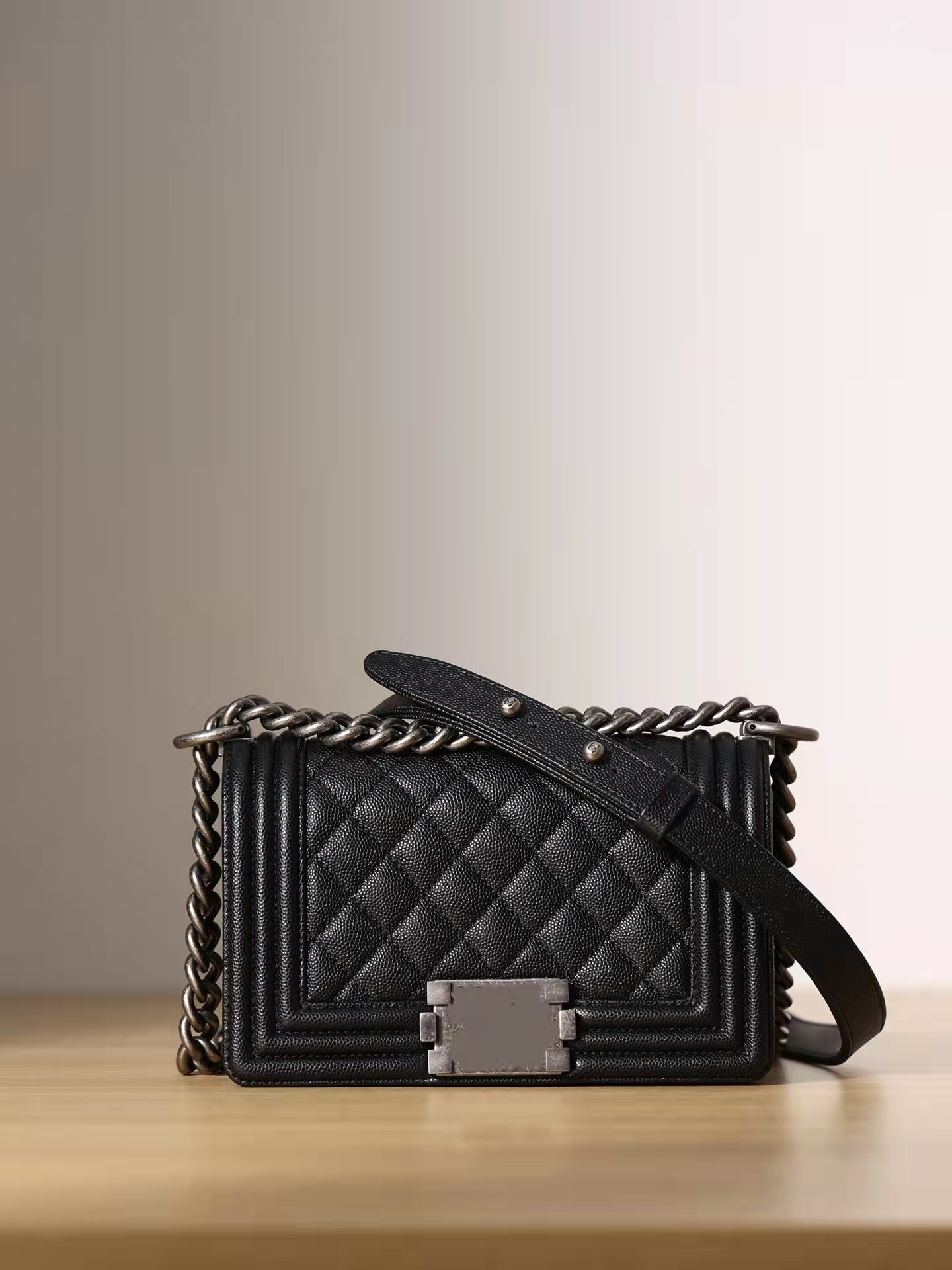 新款奢侈品女包鱼子酱leboy空姐包真皮斜跨大牌包包高端名牌女包