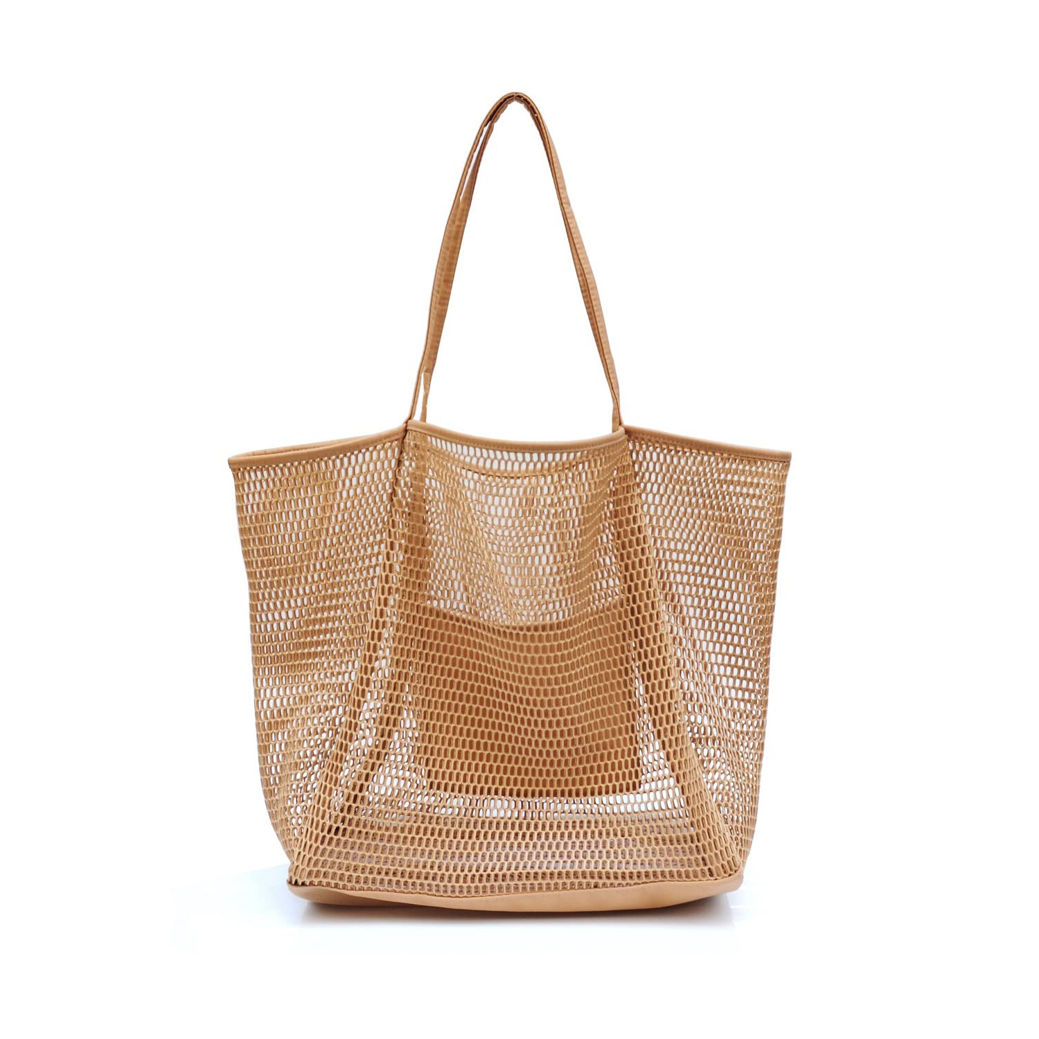 european and american style large capacity women‘s beach bag hollow mesh beach bag outdoor travel storage bag tote bag