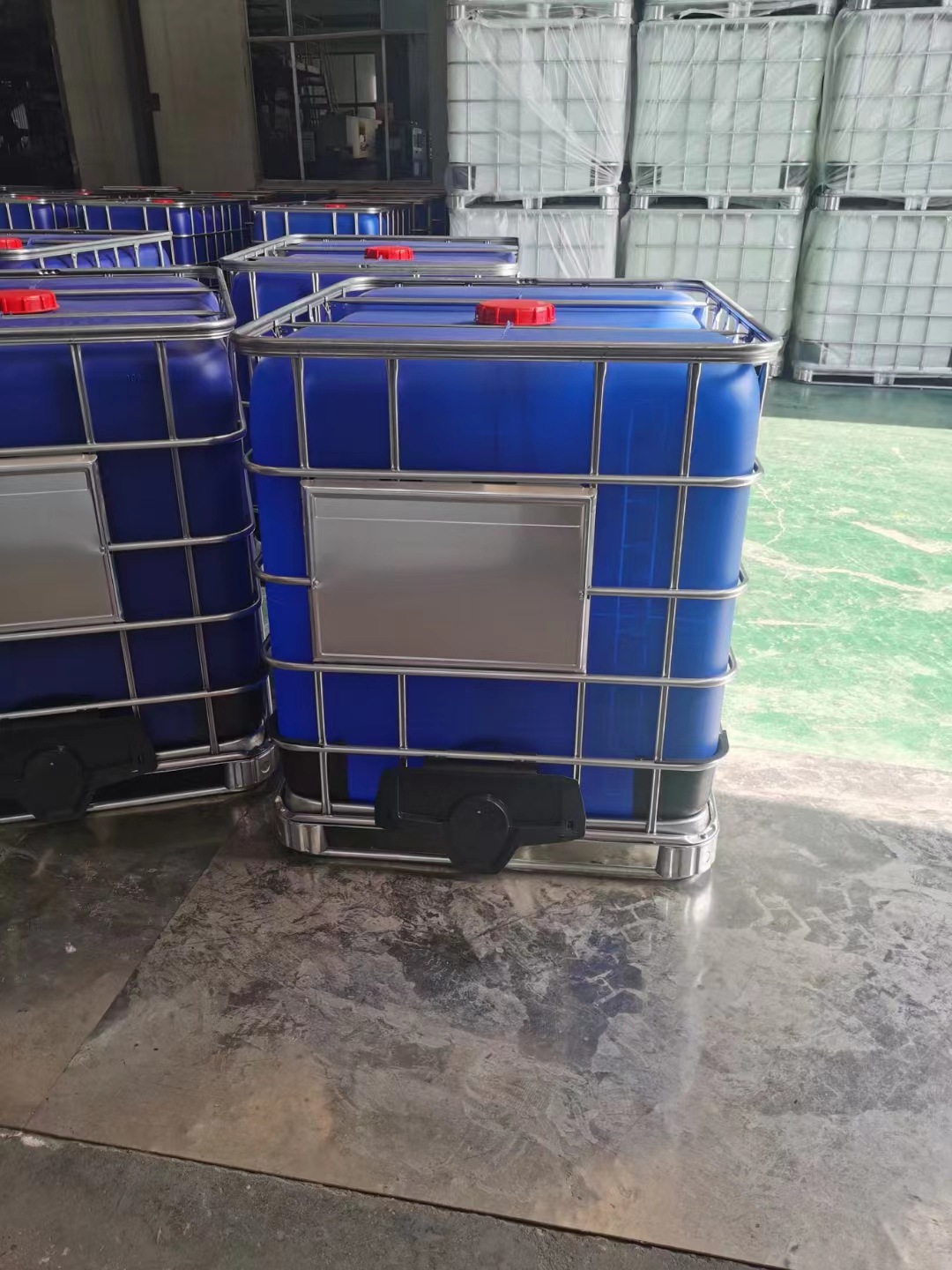 低价方形吨桶塑料桶1吨集装桶1000升大号储水桶带铁架化工集装桶