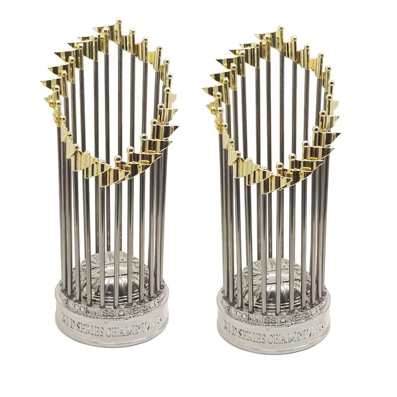 棒球奖杯北美棒球联盟mlb总冠军合金奖杯球赛纪念品装饰工艺品金