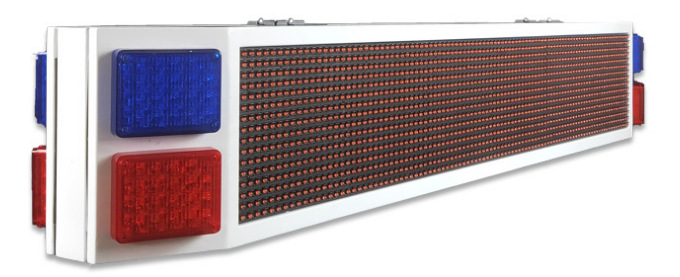 警车车顶双面爆闪led显示屏,救援车车载led爆闪屏,双面车载屏-阿里巴