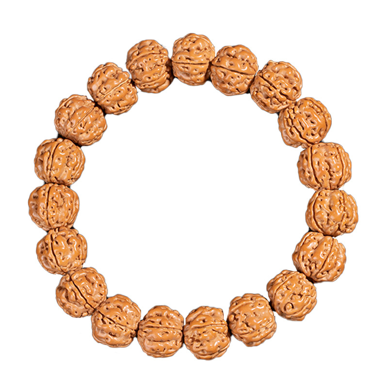 New Product King of Trees Small Jingang Bodhi Bracelet Buddha Beads Crafts Double Dragon Walnut Original Seed Men's Hand Toy Bracelet Wholesale