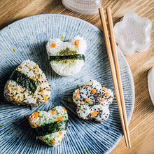日式飯團壽司模具套裝壽司工具寶寶喂飯神器便當海苔三角飯團模具