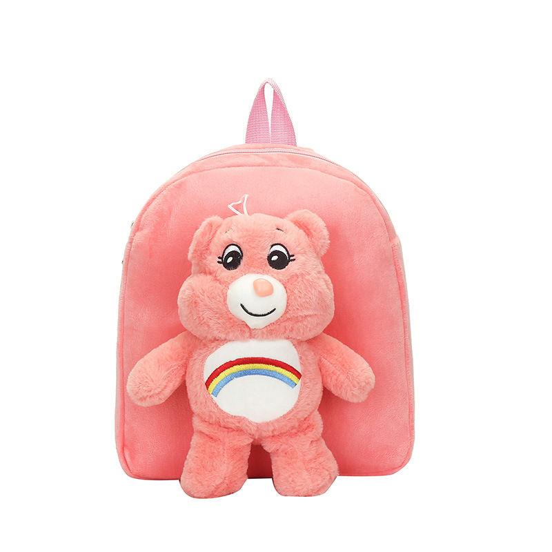 2023 New Bear Doll Plush Bag Cute Cartoon Boys and Girls out Snack Pack Simple and Lightweight Backpack