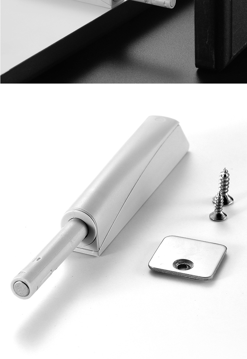 柜门反弹器按压式免拉手按压式衣橱柜门按弹器碰珠门碰磁吸自弹门