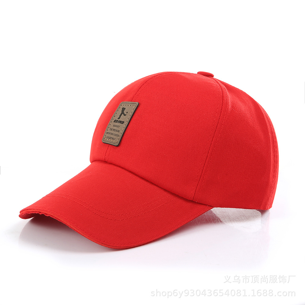 Hat Korean Style Canvas Baseball Cap Spring and Autumn Outdoor Lengthened Peaked Cap Winning Golf Men's Sun Hats Women