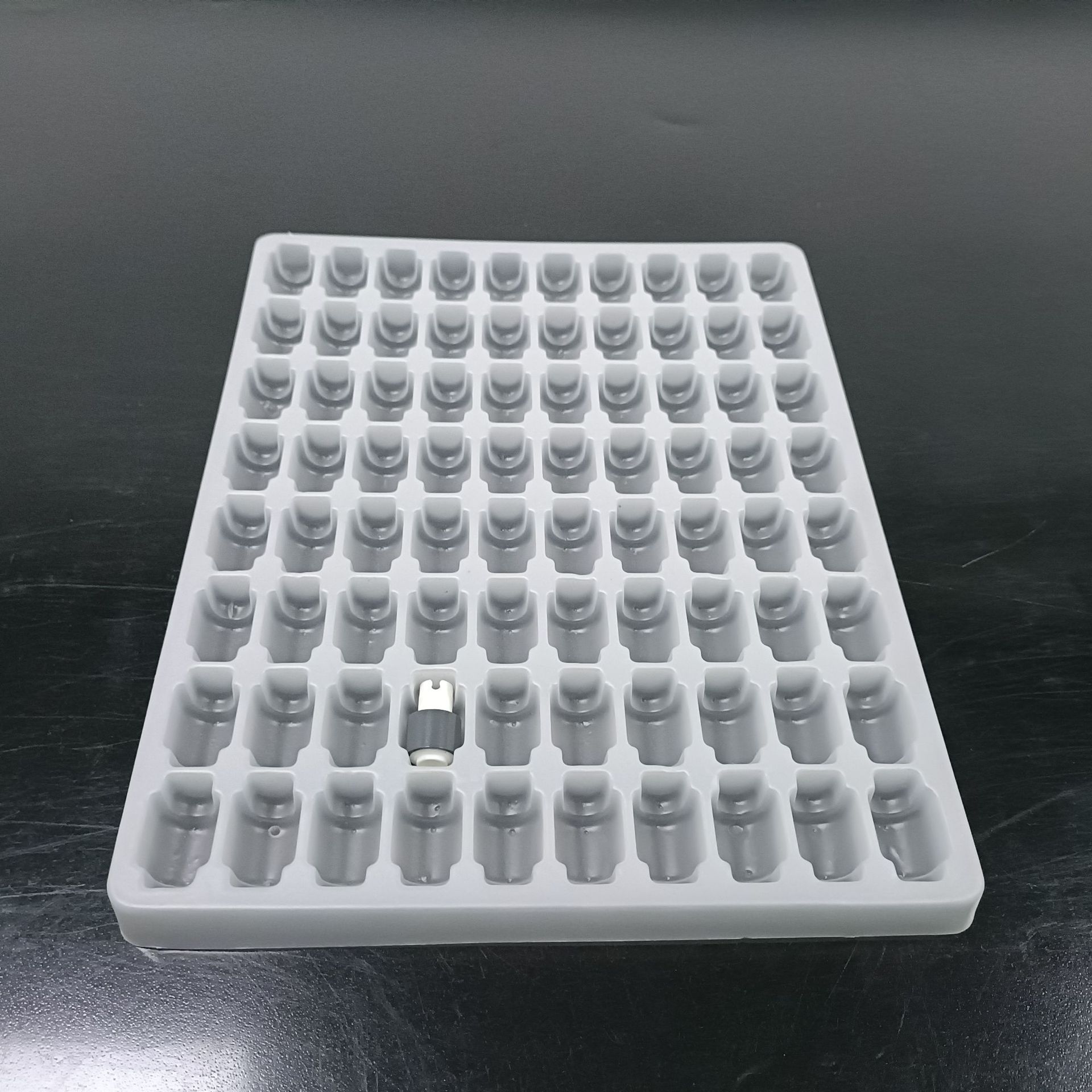 现货吸塑盒 电子元器件吸塑包装盒 pp塑料盒 深圳吸塑厂 白色吸塑