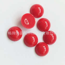 蛇眼睛贴片发髻镶嵌亚克力半圆红色鼻子兔子嘴巴配件草编玩具卡通