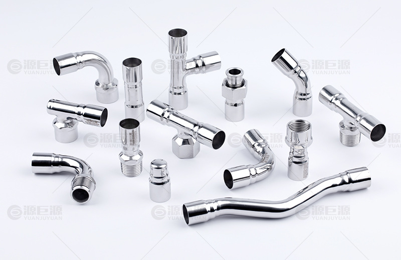 304不锈钢90度4分内丝弯头 直饮水工程项目用环压不锈钢给水管件