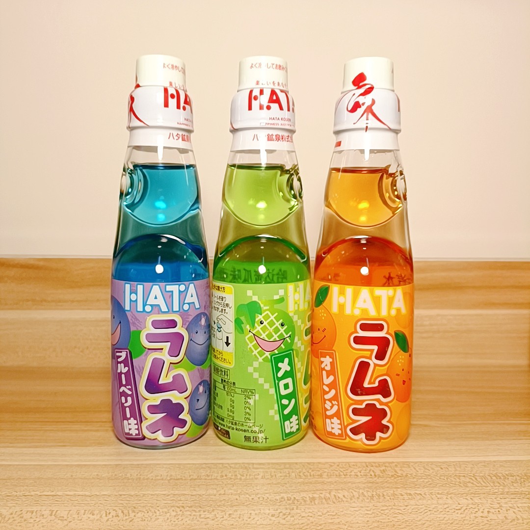 日本进口饮料hata 哈达弹珠汽水多口味200ml*30瓶整箱网红饮料