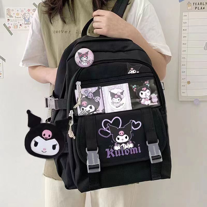 High School Student Schoolbag Versatile Ins Backpack Internet Celebrity Niche Primary and Secondary School Girls Large Capacity JK Pain Bag