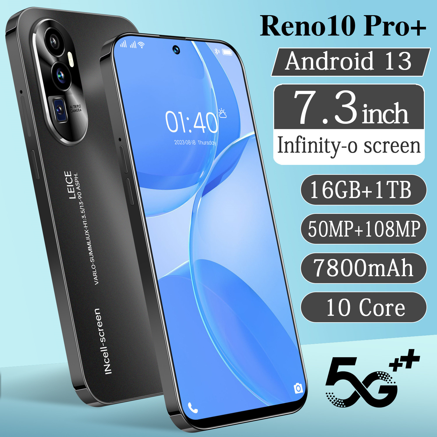 新款Reno10 Pro+ 智能手机7.3英寸高清大屏4+32内存跨境手机现货.