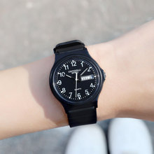 厂家直销防水硅胶小黑表石英手表时尚潮流休闲运动时装男女手表批