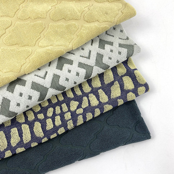 阳离子弹力布沙发专用玉米格长格子华夫格箱包面料沙发布料批发