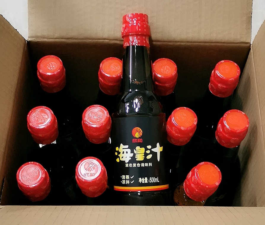 欣和海皇汁炒饭酱油蒸炒烧淋卤调味料调味汁酱汁500ml*12瓶整箱