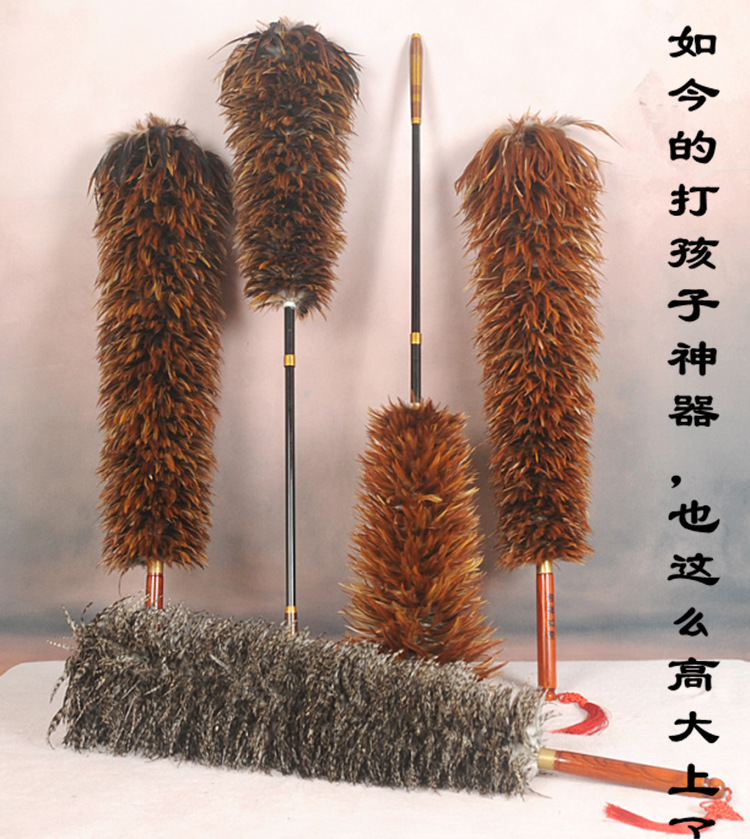 鸡毛掸子家用扫灰可伸缩不毛车用加厚墙壁纸除尘掸鸡毛扫