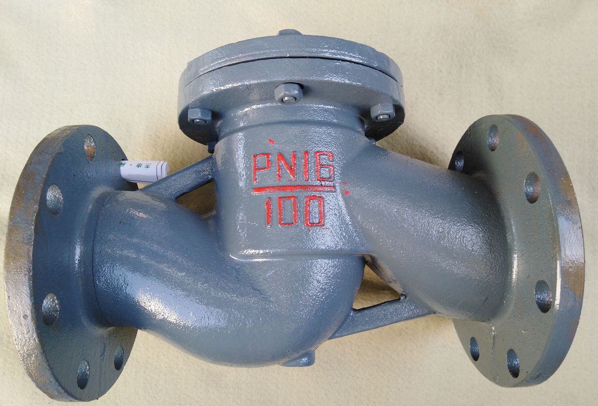 生产厂家 铸铁法兰连接h41h-16铸铁 升降式卧式止回阀