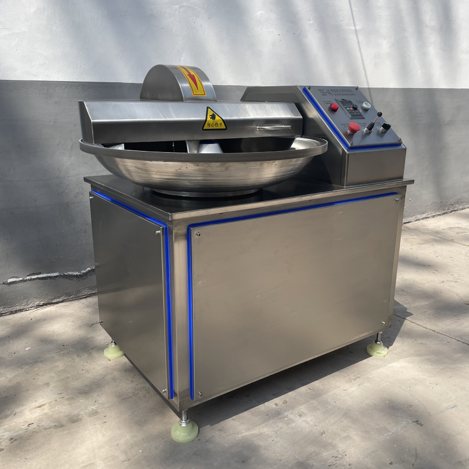 全自动变频高速斩拌机 鱼丸鱼糜斩切乳化设备 果蔬肉类豆腐切碎机