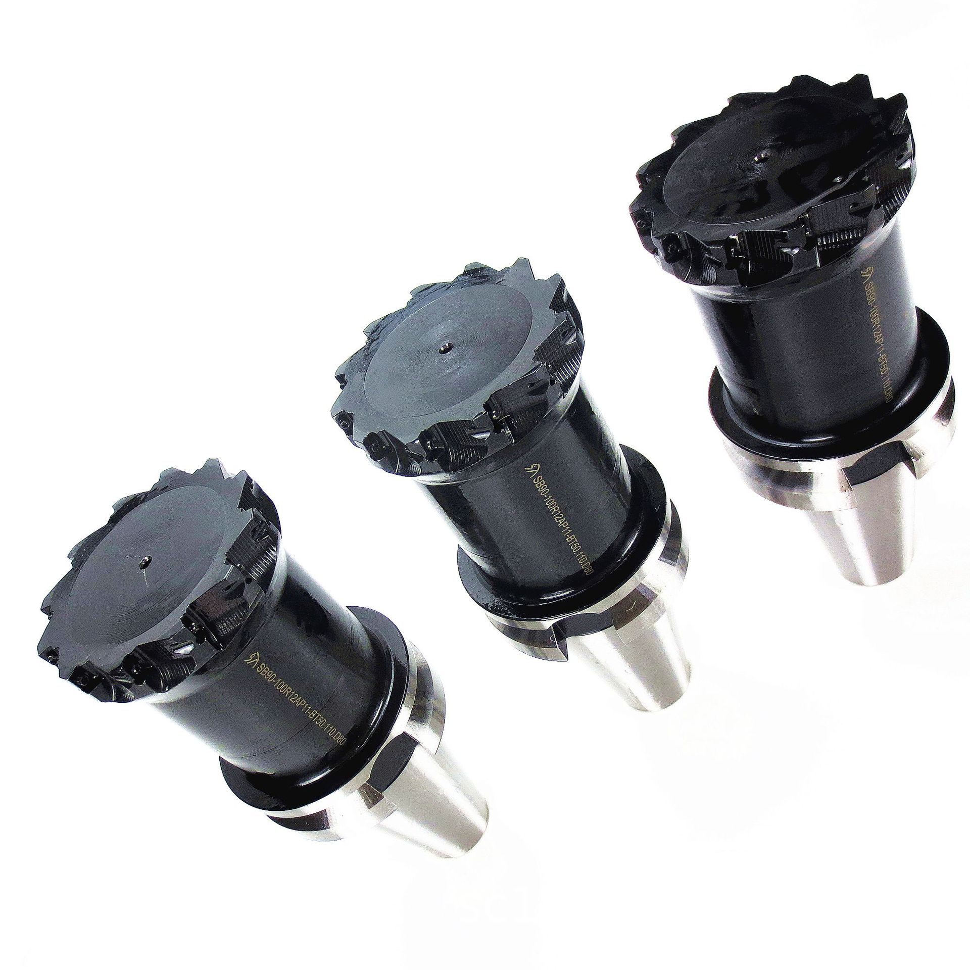 整体带柄面铣刀盘/非标密齿刀盘:sb90