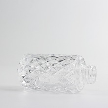 透明玻璃小花瓶客厅香薰瓶菱形钻无火香薰瓶