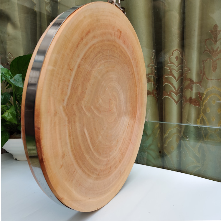 j7ib正宗云南滇皂角树整块实木圆形菜板家用厨房专用砧板加厚案板