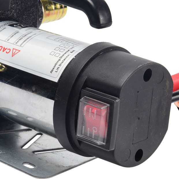 厂家定制12v24v220v电动抽油泵自吸泵柴油煤油泵大吸力高扬程油泵