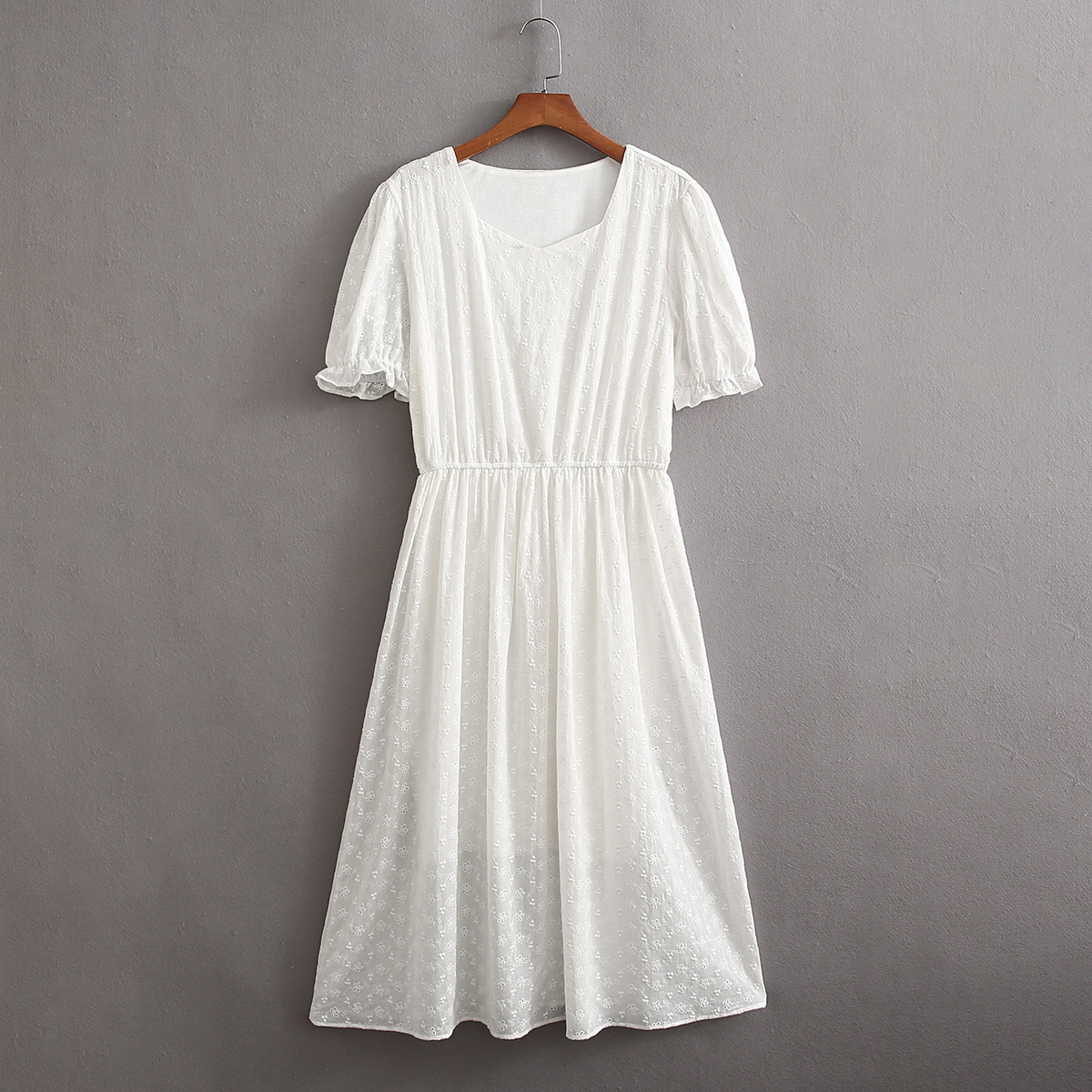 棉布春装连衣裙图片