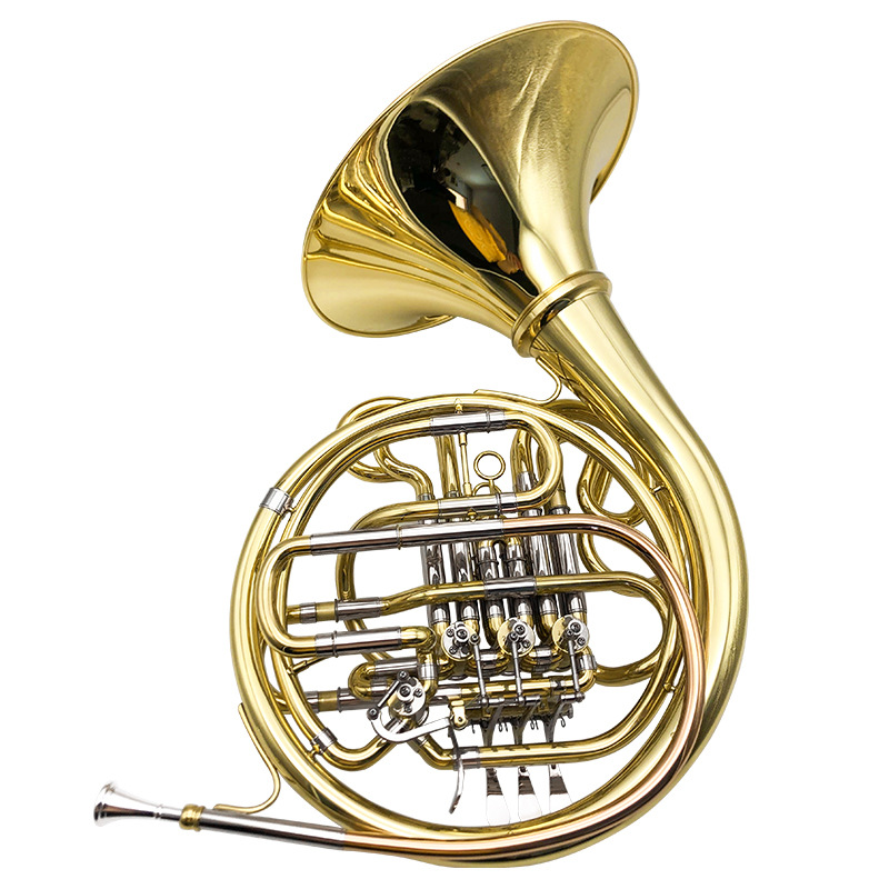 四键双排分体圆号降b/f调变调圆号四键圆号铜管乐器喇叭专业演奏