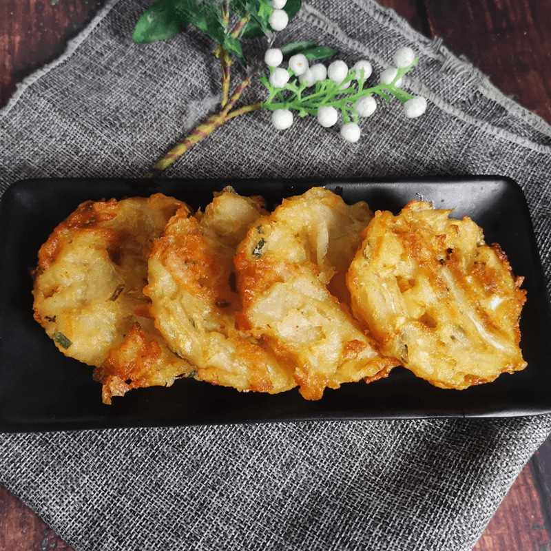 碗中肴米兰虾饼商用蔬菜虾饼半成品西餐厅粥铺油炸小吃12包