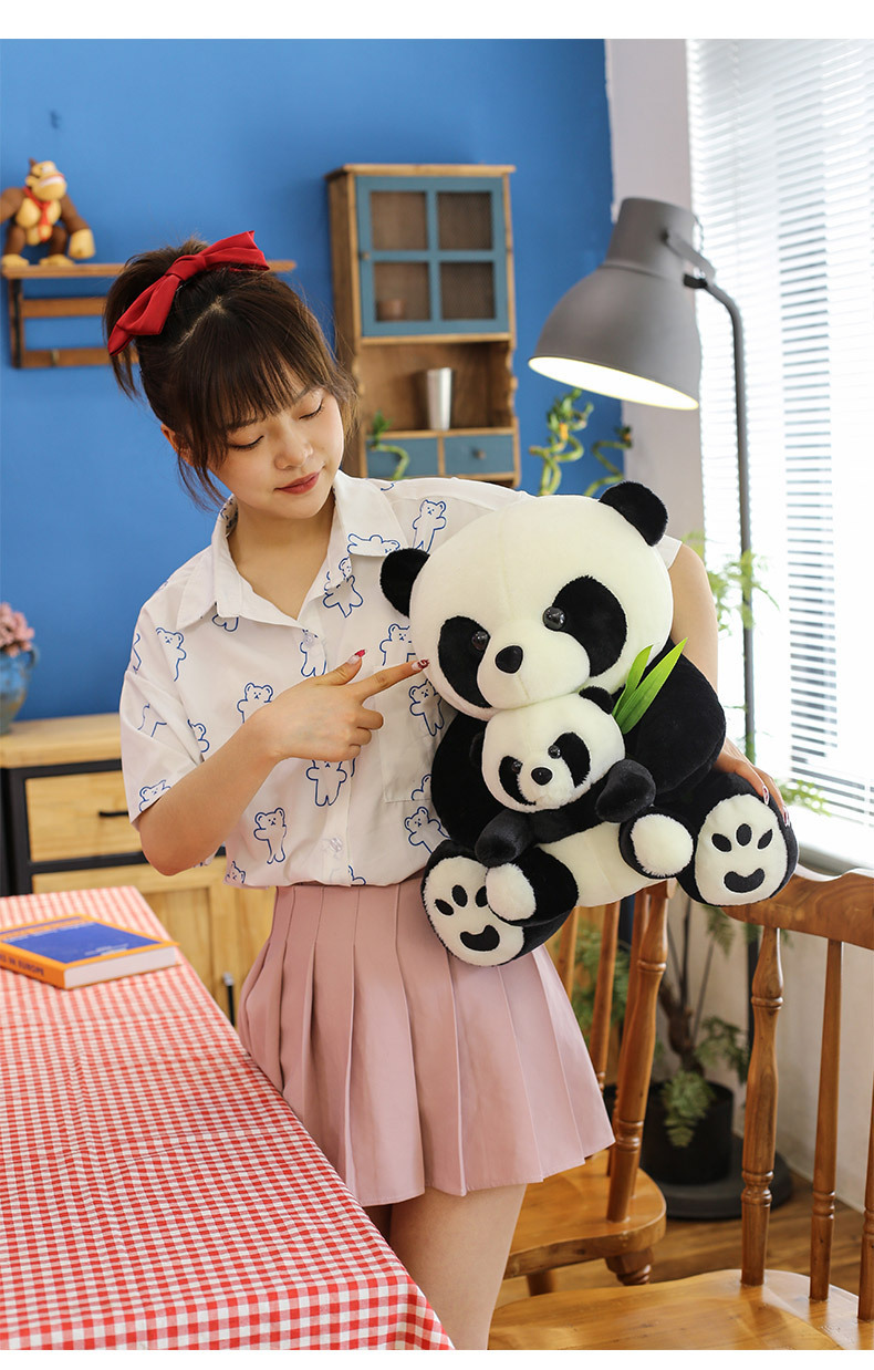 新款熊猫公仔娃娃玩偶毛绒玩具小号大熊猫儿童生日礼物女孩睡觉抱