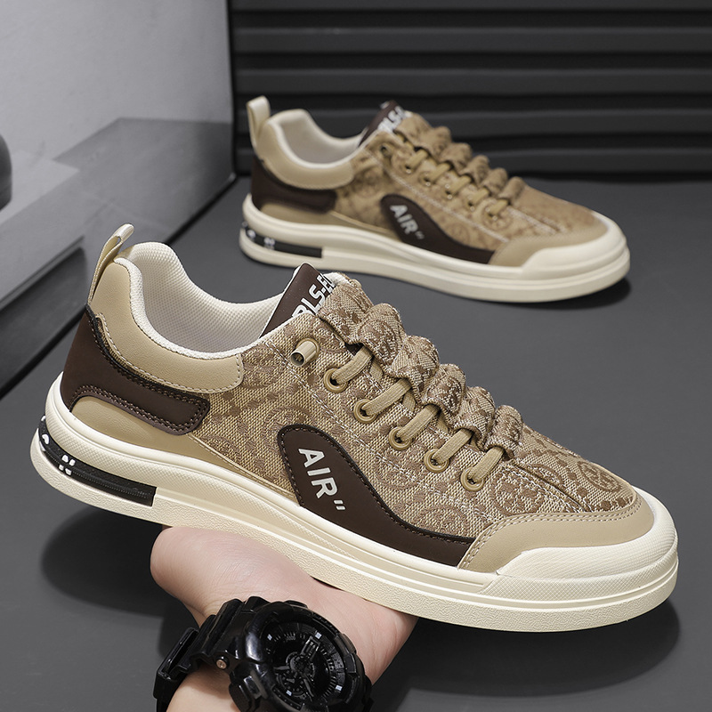 春季鞋子男休闲潮鞋百搭板鞋潮牌欧洲站轻奢欧货奢侈品开车一脚蹬