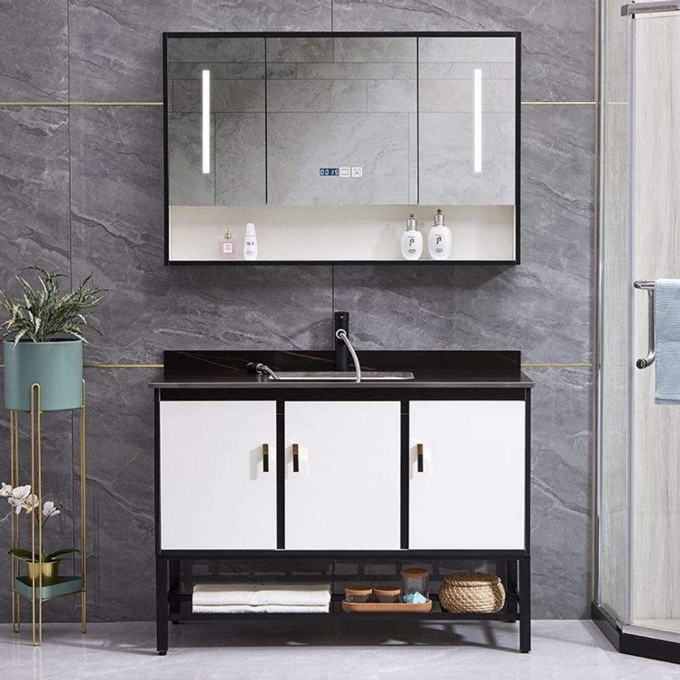 卫生间实木岩板盆浴室柜组合北欧简约洗漱台洗手洗脸盆柜组合