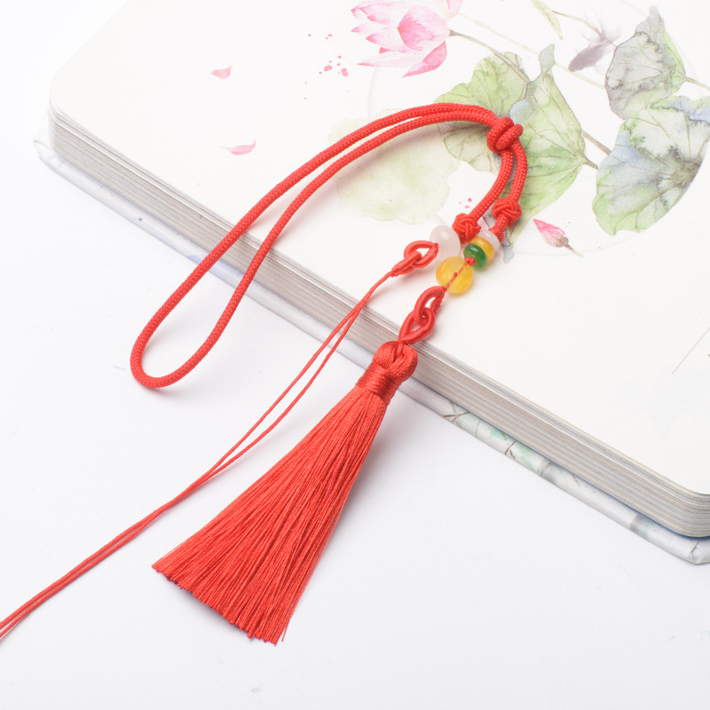 Hand-Woven Lanyard DIY Ornament Key Tassel Sachet Lanyard Hand Pieces Crafts Connecting Rope for Fishing Rod Dragon Boat Festival