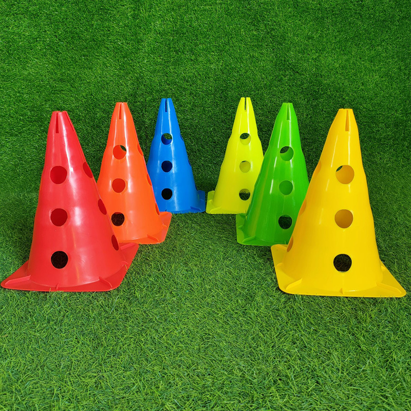 30厘米带孔标志桶 障碍物 标志锥 锥桶路障 足球训练器材雪糕筒桶