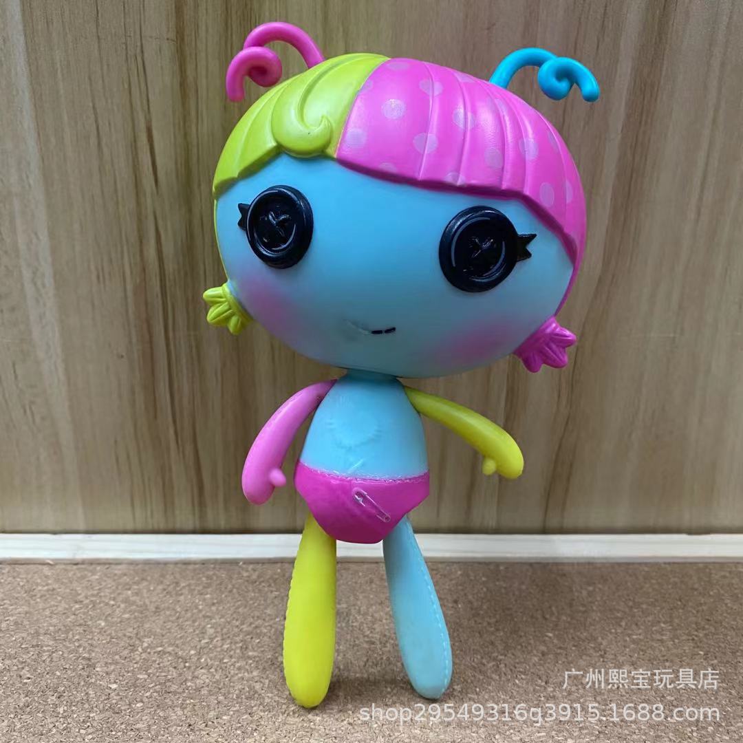 正版散货 乐乐天使 过家家玩具 纽扣眼娃娃 可爱摆件 四肢可动