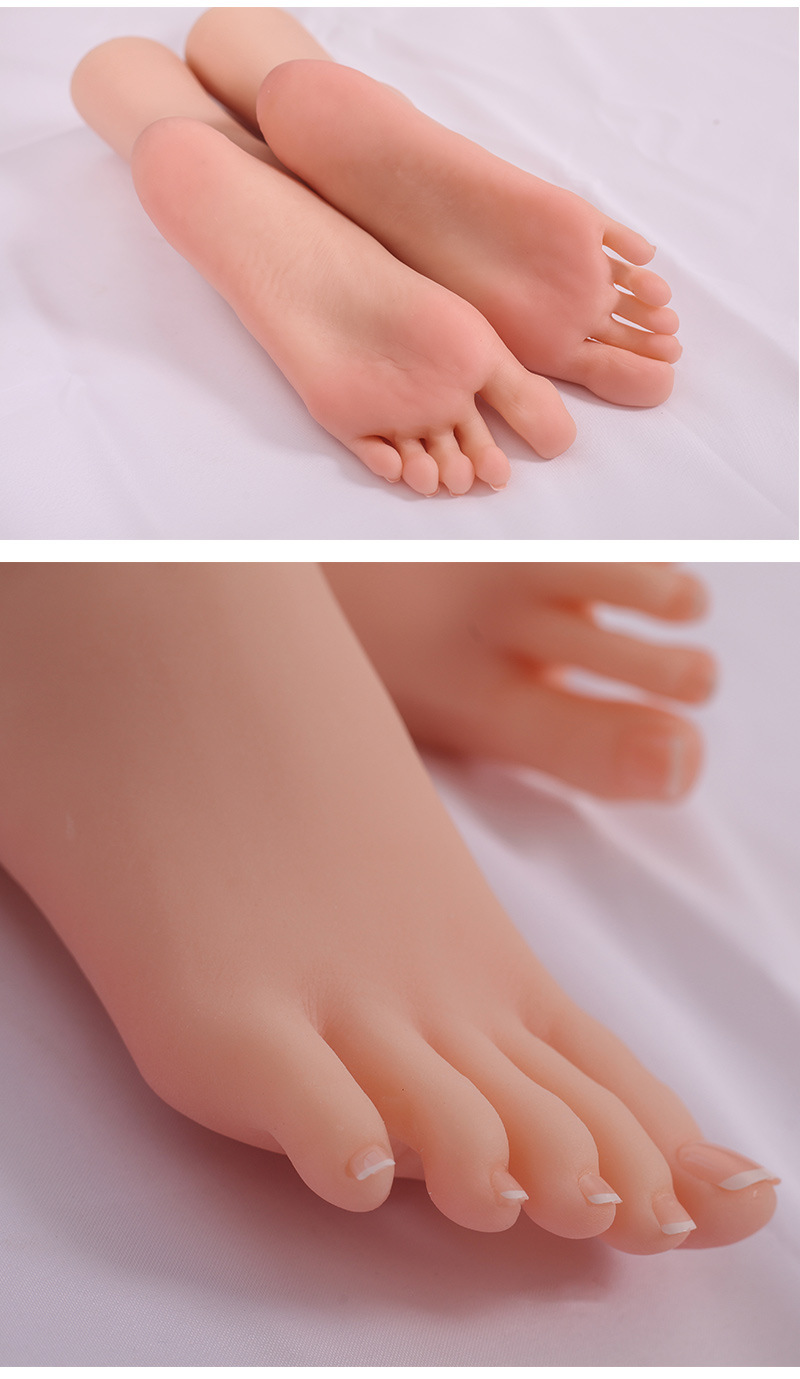 仿真足模硅胶脚模真人倒模丝袜美女脚丫38码丝袜拍摄展示道具假脚