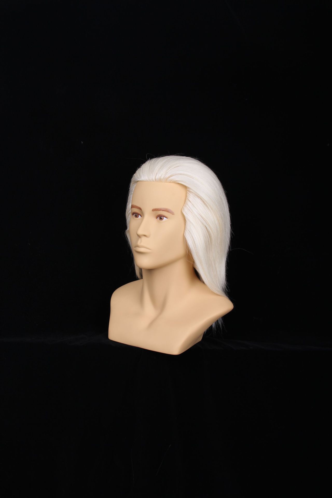 美发比赛头模男士带肩假人头短发可烫染全真发头模理发剪发公仔头